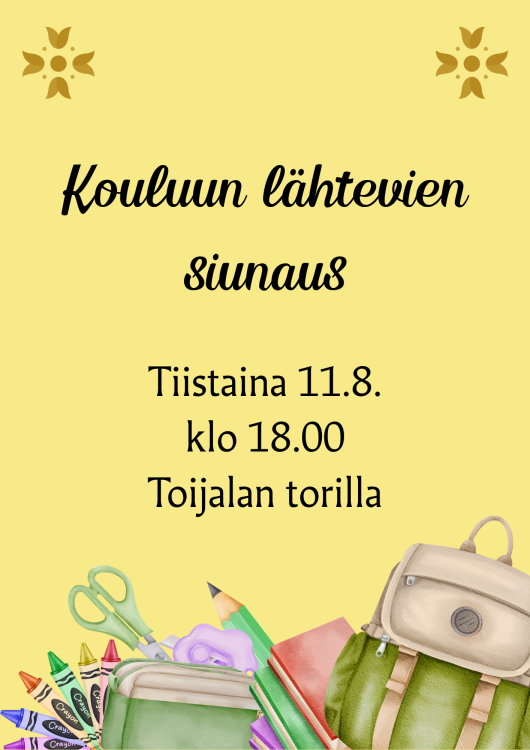 Kouluun lähtevien siunaus