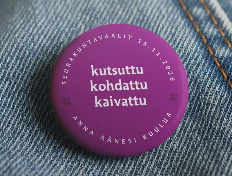 Seurakuntavaalien rintanappi