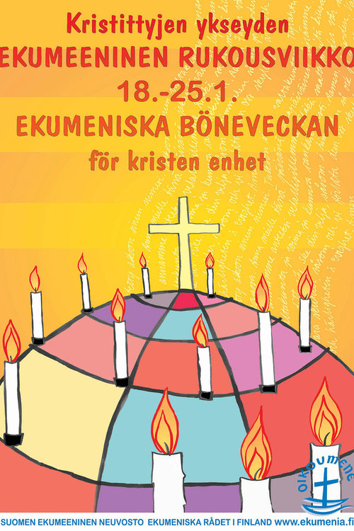 värikäs graafinen kuva vuoden 2020 rukousviikon 18.-24.1. julistuksesta