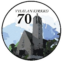 Viialan kirkon juhlavuoden logo