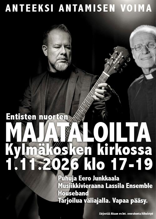 kaksi miestä, joista toisella kitara